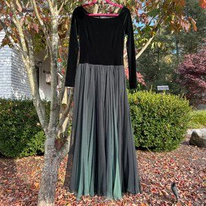 Akris Black Forest Green Gown SZ 6